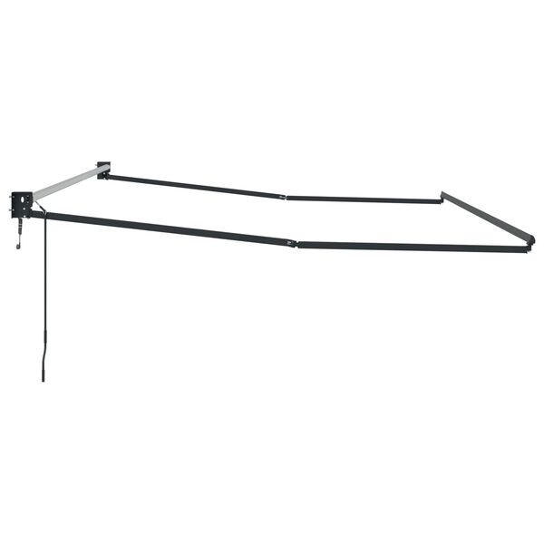 vidaXL Rafmagns afturkr&aelig;f skuggak&aacute;pugrind Antras&iacute;t 4 x 2 m &Aacute;l