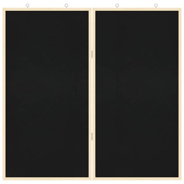 vidaXL Tafla Svartur 80 x 80 x 1.4 cm Gegnheil fura