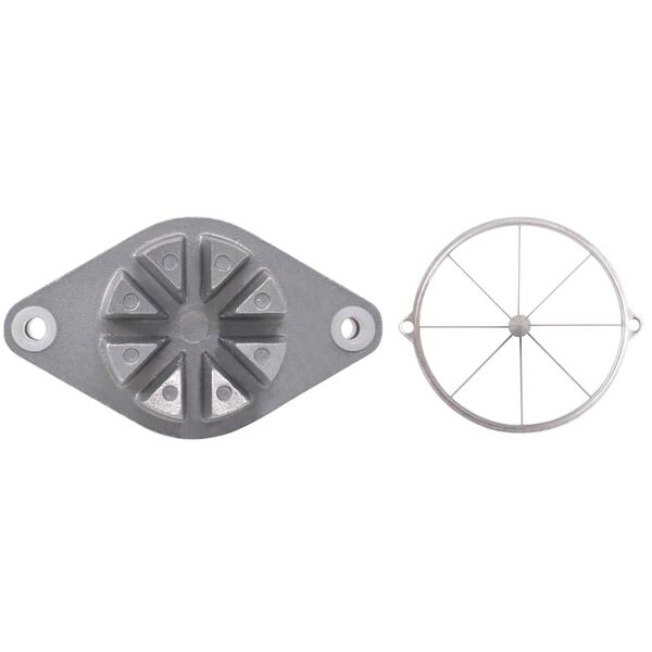 vidaXL Ávaxtaskeri Silfur 20 x 20 x 48 cm Dúkaður ál