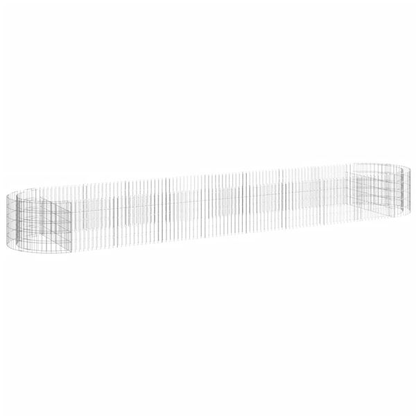 vidaXL Grj&oacute;tkassi Upph&aelig;kka&eth; Bl&oacute;maker Sinkh&uacute;&eth;a&eth; J&aacute;rn 500x100x50 cm