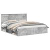 vidaXL Ramsv&iacute;k me&eth; h&ouml;fu&eth;gafl B&eacute;ton 180 x 200 cm Solid furuhikk