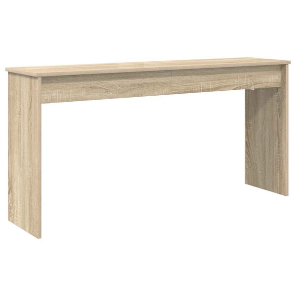 vidaXL Lyklastand Sonoma Eik 130 x 32 x 64 cm Samsettur vi&eth;ur