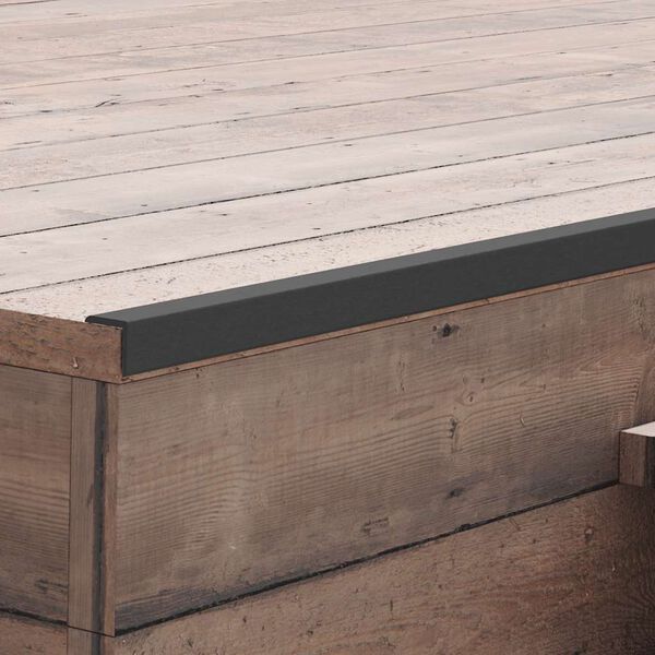 vidaXL 5 stk Kantkl&aelig;&eth;ingar WPC 170 cm Svartar