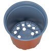 vidaXL Bl&oacute;mapottur 100 pcs terracotta &Oslash; 15 x 13 cm Plast