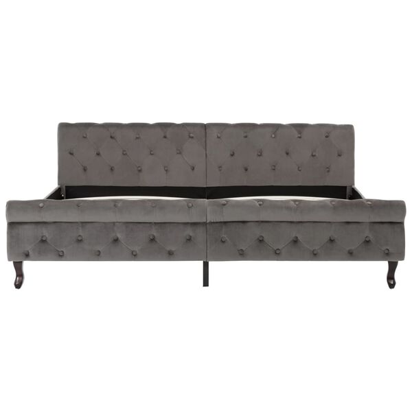 vidaXL R&uacute;mgrind Gr&aacute; Flauel 200x200 cm