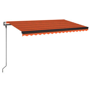 vidaXL Sj&aacute;lfvirkt &Uacute;tdraganleg Mark&iacute;sa 400x300cm Appels&iacute;nugult og br&uacute;nt