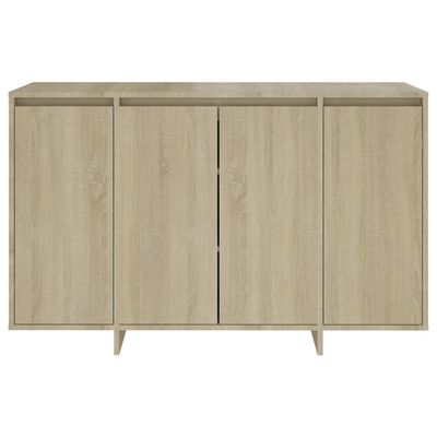 vidaXL Skenkur Sonoma Eik 120x41x75 cm Samsettur Viður