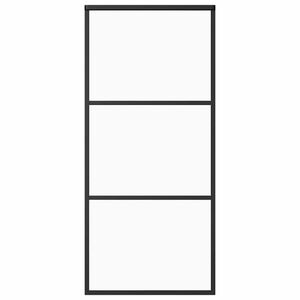 vidaXL Rennihur&eth; ESG Gler og &Aacute;l 90x205 cm Sv&ouml;rt