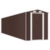 vidaXL Gar&eth;sk&yacute;li D&ouml;kkbr&uacute;nt 192x938x223 cm Galvanh&uacute;&eth;a&eth; St&aacute;l