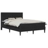 vidaXL R&uacute;mgrind me&eth; d&yacute;nu vidaXL 120 x 190 cm Svart 120 x 190 cm Flauel