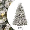 vidaXL Gervi j&oacute;latr&eacute; me&eth; 300 LED Gr&aelig;nn og hv&iacute;tur 300 cm PVC og m&aacute;lmur