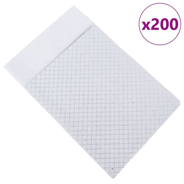 vidaXL Efnish&aacute;&eth; hundap&uacute;&eth;i 200 pcs Svartur og Hv&iacute;tt 90 x 60 cm