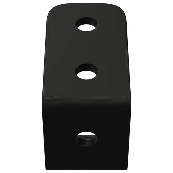 vidaXL Kr&oacute;kar 2 pcs Svartur M5 x 110 mm J&aacute;rn