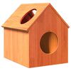 vidaXL Cat House Wax Br&uacute;n 41x50x50 cm Solid Wood Furu