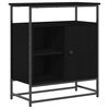 vidaXL Vi&eth;beinteyfla Svartur Eik 69 x 35 x 80 cm Samsettur vi&eth;ur
