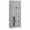 vidaXL H&aacute;r Sk&aacute;pur Steypugr&aacute;r 69,5x34x180 cm Samsettur Vi&eth;ur