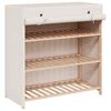 vidaXL Sk&oacute;sk&aacute;pur me&eth; Hl&iacute;f&eth;artjaldi 79 x 40 x 80 cm Hv&iacute;tt Efni