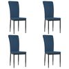 vidaXL Bor&eth;stofust&oacute;lar 4 stk. Bl&aacute;tt Flauel