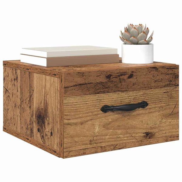 vidaXL Noat&ouml;flu sk&aacute;pur Gamalt vi&eth;ur 35 x 35 x 20 cm Samsettur vi&eth;ur