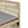 vidaXL 5 Hluta Gar&eth;s&oacute;fasett me&eth; Sessum Drapplitu&eth; Blanda P&oacute;l&yacute;rattan