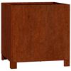 vidaXL Gr&oacute;&eth;ursetningu me&eth; f&oacute;tum Rusty 40x40x40 cm Corten St&aacute;l