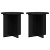 vidaXL Bl&oacute;mastandur 2 pcs Svartur 40 x 40 x 40 cm Samsettur vi&eth;ur