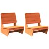 vidaXL Gar&eth;st&oacute;lar 2 stk Vaxbr&uacute;nt 60x64x70,5 cm Solid Wood Furu