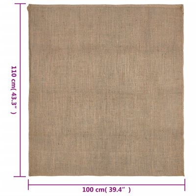 vidaXL Jútusekkir 5 stk. 100x110 cm 100% Júta 220 g/fm