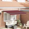 vidaXL H&aelig;gt a&eth; draga saman skyggni burgundy 350 x 200 x 165 cm d&uacute;kur