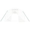 vidaXL Gróðurhús með Stálgrind Hvítt 72 m² 24x3x2 m