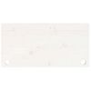 vidaXL Borðplata Hvít 80x40x2,5 cm Gegnheil Fura