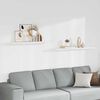 323821 vidaXL Floating Wall Shelves 2 pcs White 120x23,5x3,8 cm MDF