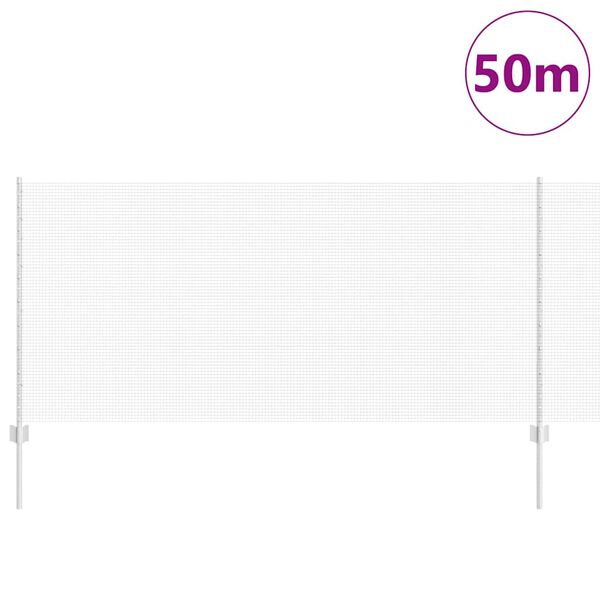 vidaXL Gir&eth;ing me&eth; p&oacute;st Silfur 1 x 50 m St&aacute;l