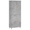 vidaXL H&aacute;r Sk&aacute;pur Steypugr&aacute;r 69,5x34x180 cm Samsettur Vi&eth;ur