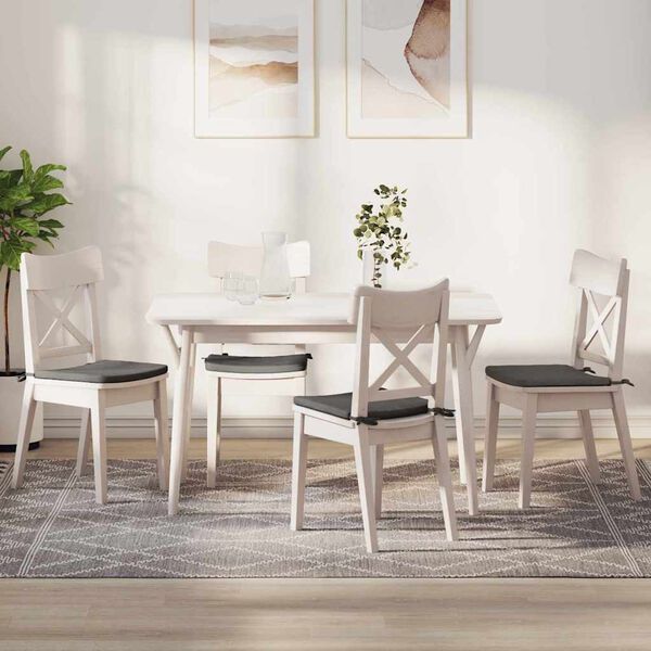 vidaXL Setjp&uacute;&eth;ar 4 pcs Lj&oacute;sgr&aacute;r 40 x 40 x 3 cm Korduroy efni