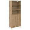 vidaXL H&aacute;bor&eth; Artisan Eik 69,5 x 32,5 x 180 cm Samsettur vi&eth;ur