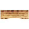 vidaXL Skrifbor&eth;splata m. Sveigju 160x50x2,5 cm Gegnheill Mang&oacute;vi&eth;ur