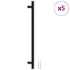 vidaXL Sk&aacute;pur Handf&ouml;ng 5 stk Svart 320 mm Ry&eth;fr&iacute;tt St&aacute;l