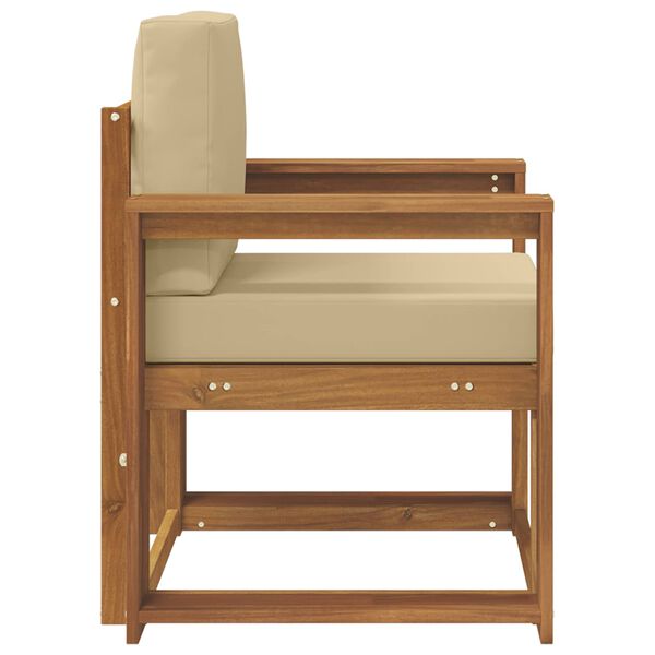 vidaXL &Uacute;tis&oacute;fi Solid Akas&iacute;uskei&eth; og P&oacute;lyester N&aacute;tt&uacute;rulegur