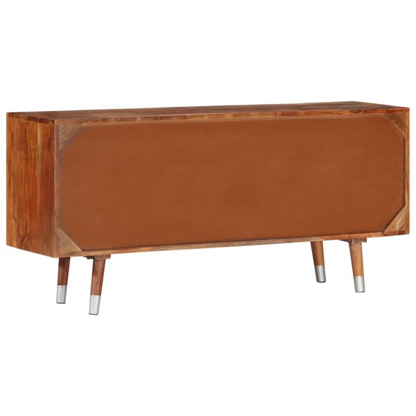 vidaXL Sj&oacute;nvarpssk&aacute;pur 118x30x55 cm Gegnheill Akas&iacute;uvi&eth;ur