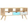 vidaXL Sj&oacute;nvarpssk&aacute;pur 110x35x48 cm Gegnheill Mang&oacute;vi&eth;ur