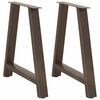 vidaXL bor&eth;stofubor&eth;sf&aelig;tur A-laga 2 stk. 70x(72-73) cm st&aacute;l