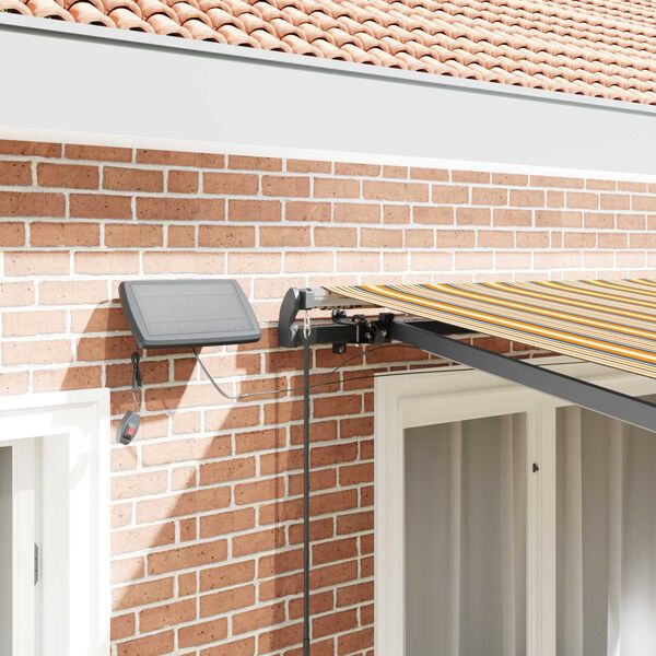 vidaXL H&aelig;gt a&eth; draga saman skyggni Marglitur 300 x 250 cm d&uacute;kur