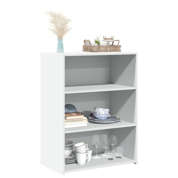 vidaXL Skenkur Hv&iacute;tur 70x41x93 cm Samsettur Vi&eth;ur