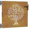 vidaXL Gar&eth;hli&eth; 85x75 cm &uacute;r corten st&aacute;li me&eth; tr&eacute;h&ouml;nnun