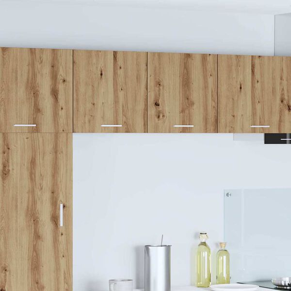 vidaXL Vegghengdur sk&aacute;pur Handverks eik og hv&iacute;t 40 x 31 x 40 cm