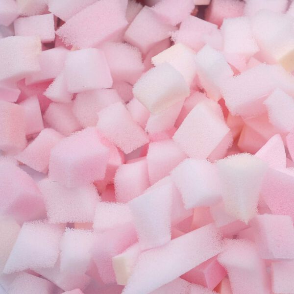 vidaXL Rifinn svampafylling Bleikur 2,5 kg P&oacute;l&yacute;&uacute;retan