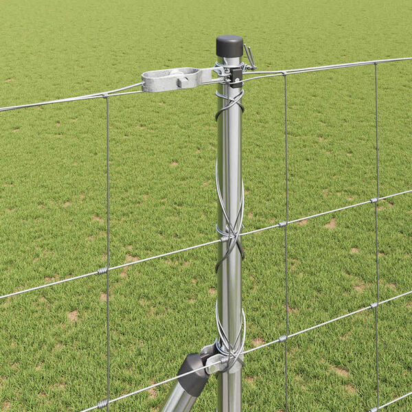 vidaXL Gir&eth;ingarp&oacute;stur Galvaniseru&eth; 25 x 1,6 m St&aacute;l