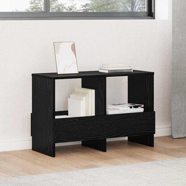 vidaXL T&iacute;marit Hillur Svartur Eik 68,5 x 30 x 45 cm