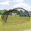 vidaXL Baseball Batting Cage Net Svart 500x400x250 cm P&oacute;l&yacute;ester